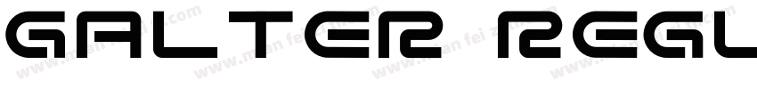 Galter Regular字体转换